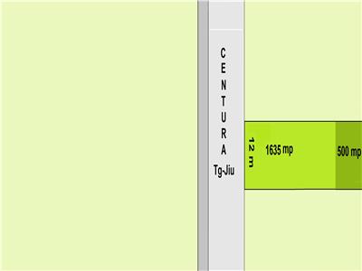 Teren Iezureni 1635 mp / lat de 12 m, cu intrare in centura Tg-Jiu, Pret 10000 euro